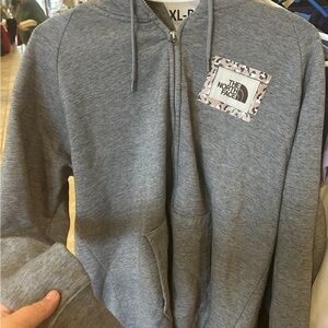 The North Face Heather Gray Hoodie